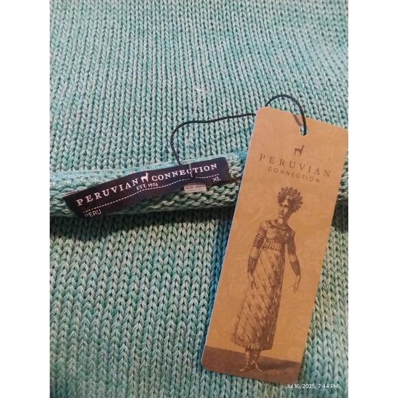 Peruvian Connection Women's XL Wanderer Pullover Prep Quiet Luxury Old Money Top - Picture 9 of 9